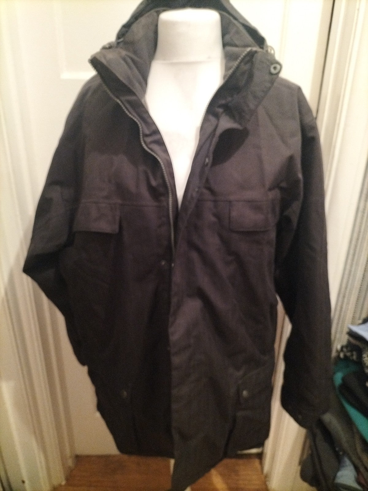 Mens Sprayway Size 2XL Black Fleece Lined Coat