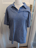 XL Blue With Some Patterning Short Sleeve Polo
