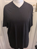 M&S Large Black Short Sleeve Plain Pyjama Top