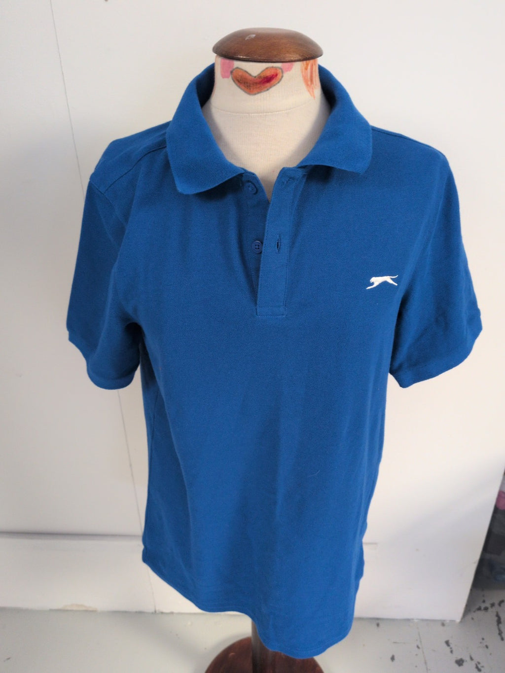 Slazenger Medium Blue Short Sleeve Polo