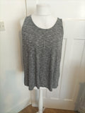 Ladies Tu Size 18 Silver Shimmer Sleeveless Blouse
