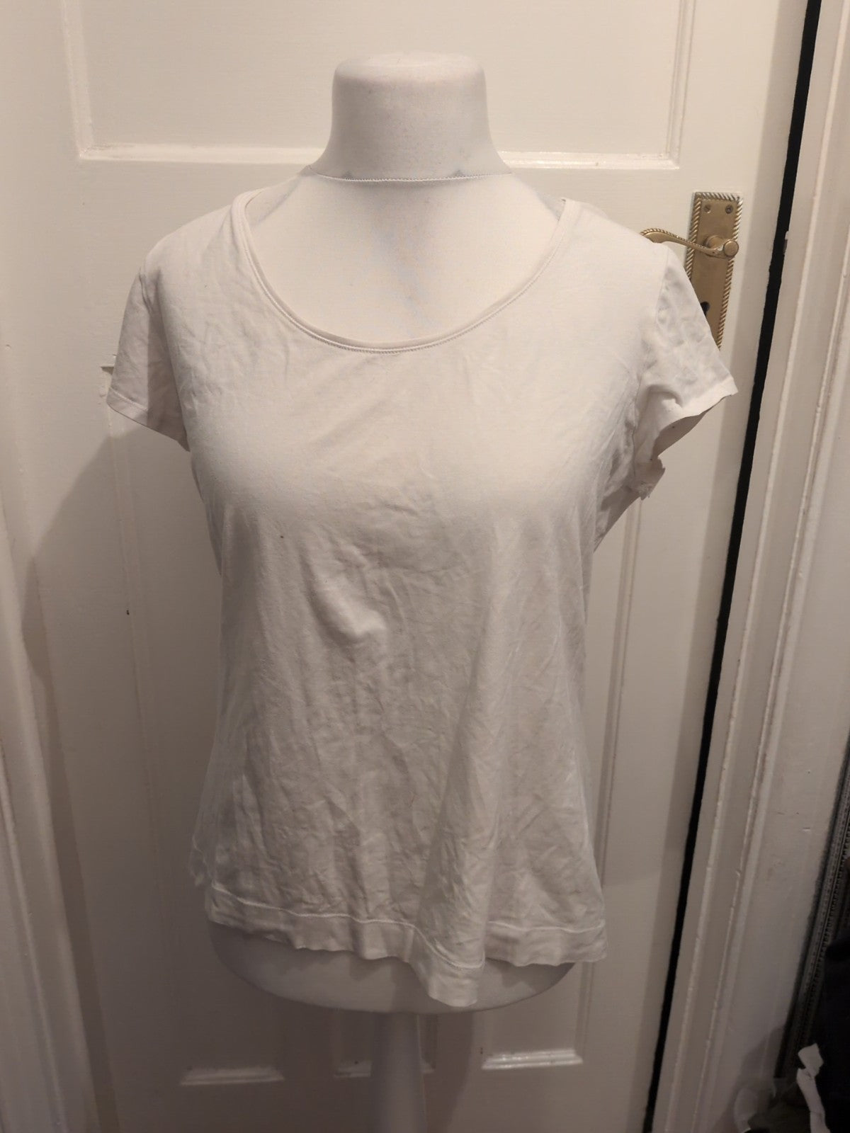 Ladies Papaya Size 22 White Short Sleeve Blouse