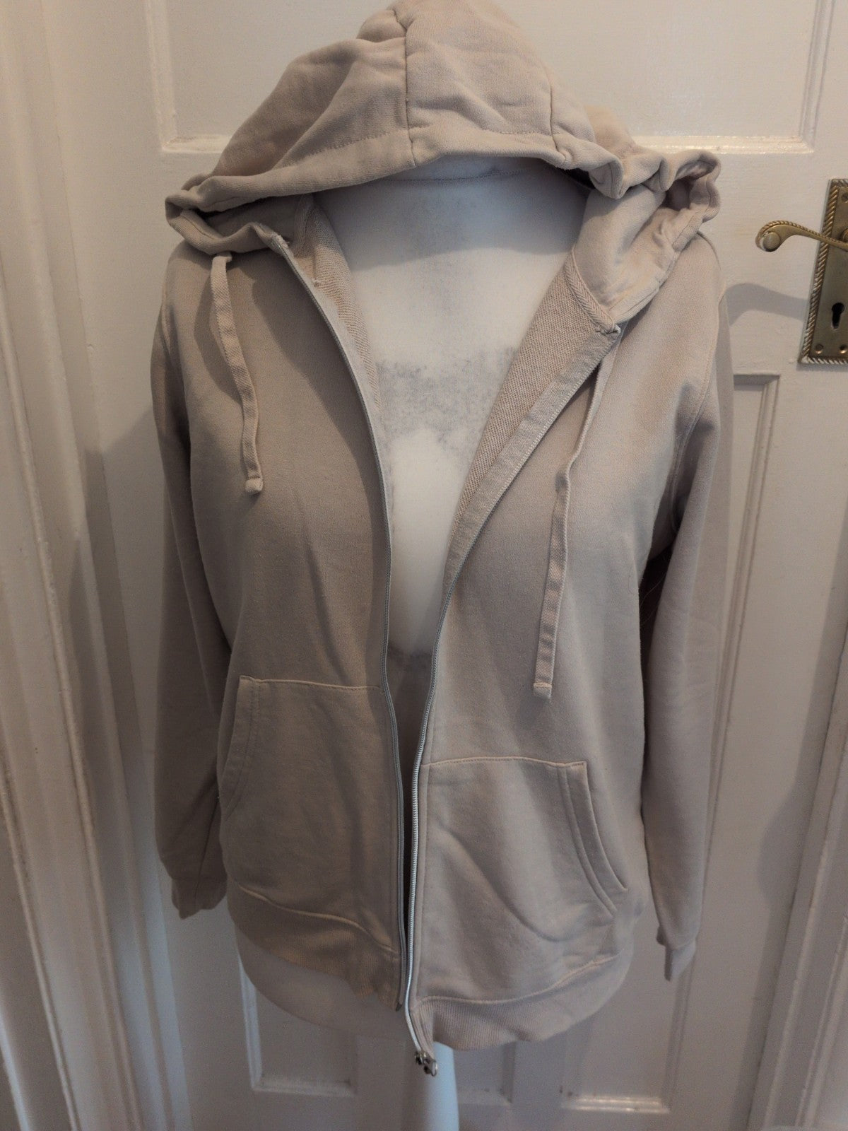 Primark 14-16 Pale Beige Full Zip Hoodie