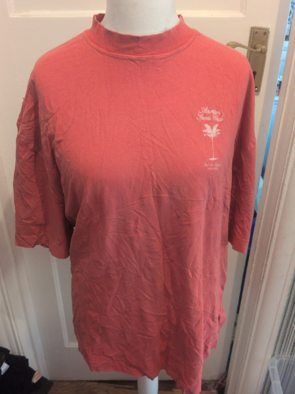 River Island Medium Red Print Front And Back Short Sleeve T-shirt