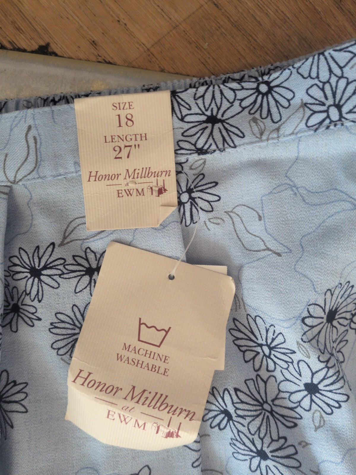 Brand New Honor Millburn 18 Blue Elasticated Flare Skirt
