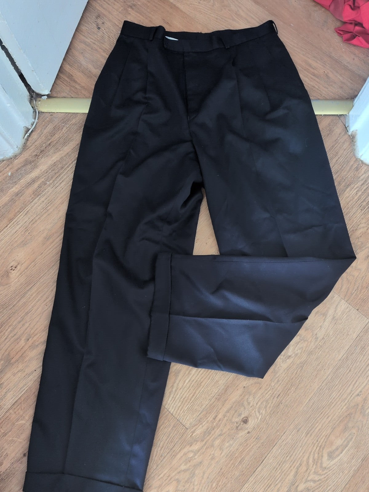 Mens Elite Size 36R Navy Blue Smart Trousers
