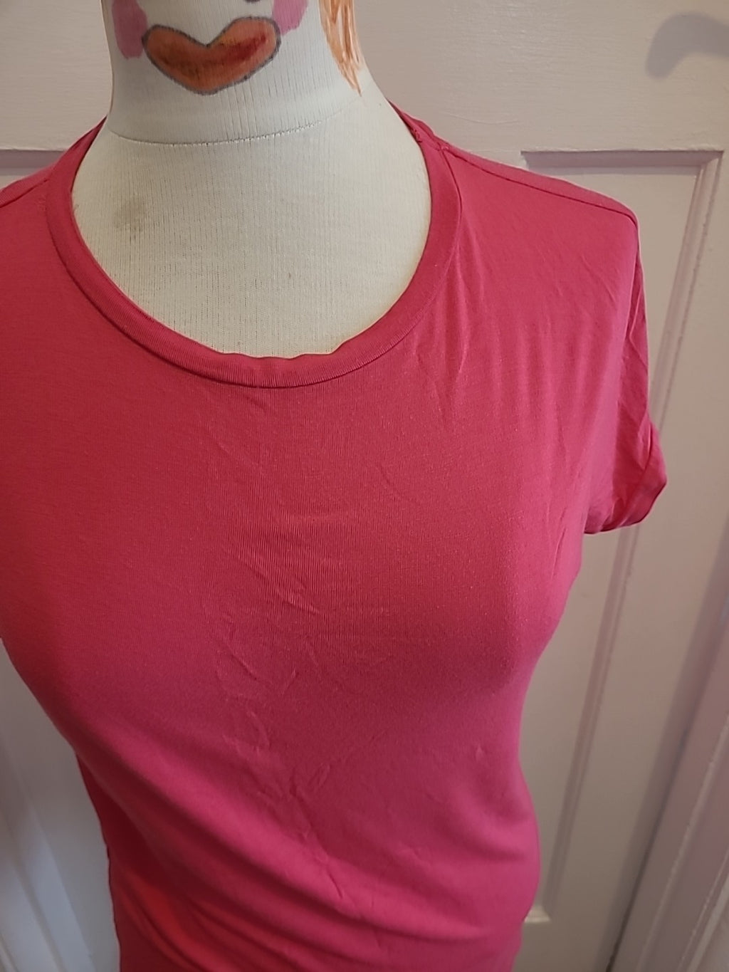 Ladies Tu Size 8 Pink Relaxed Longline Fit Tshirt