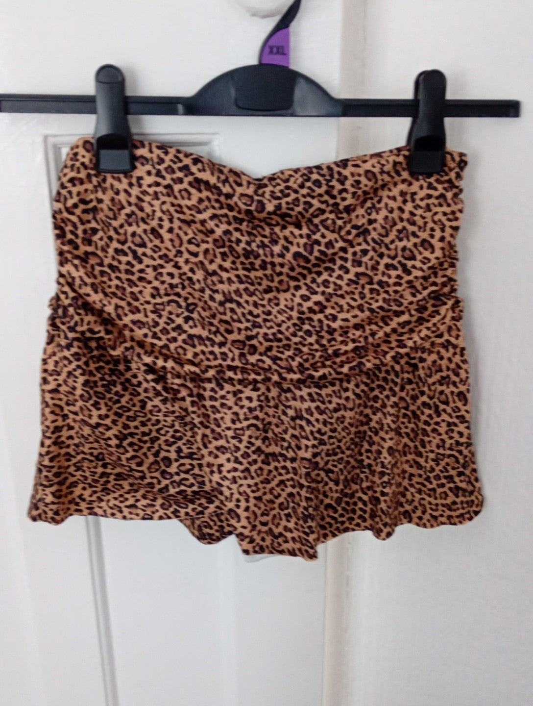 Ladies Skort Leopard Print Size Med Shein