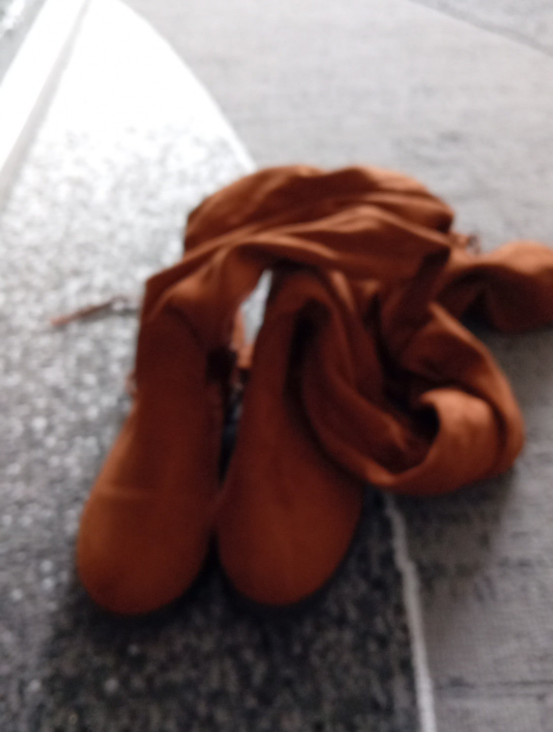 Ladies Tan Knee Length Boots Size 4 Beyou Free Delivery