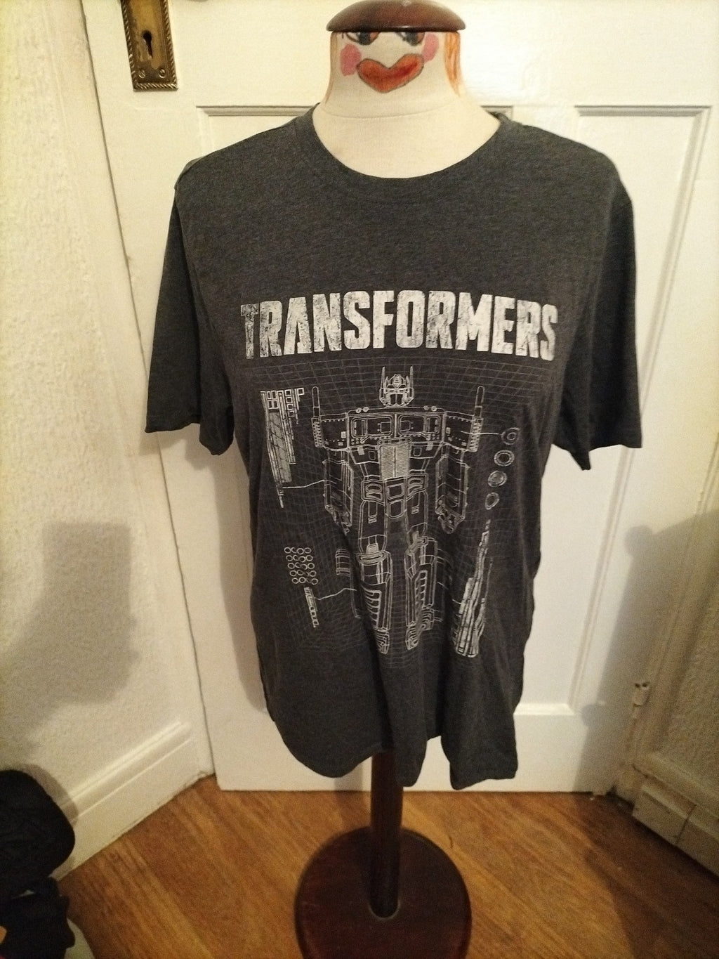 Mens Transformers Size Small Grey Short Sleeved Tshirt