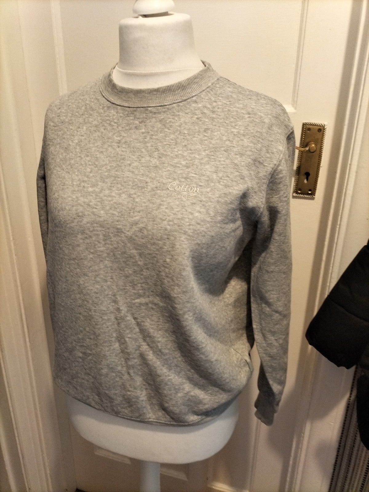 Ladies Cotton Traders Size Small Grey Long Sleeved Pullover Jumper