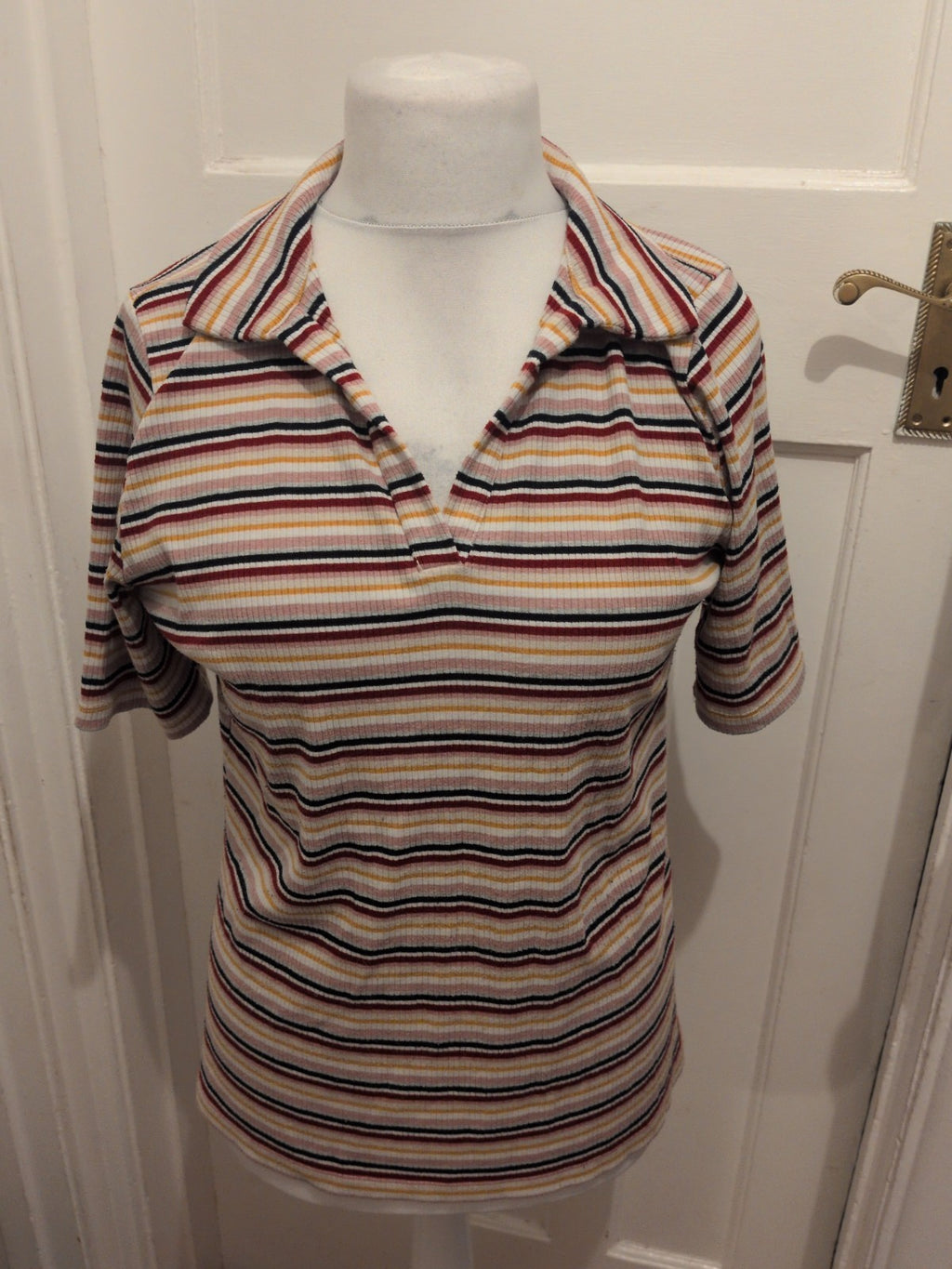 Next 16 Multi Stripe Short Sleeve Polo