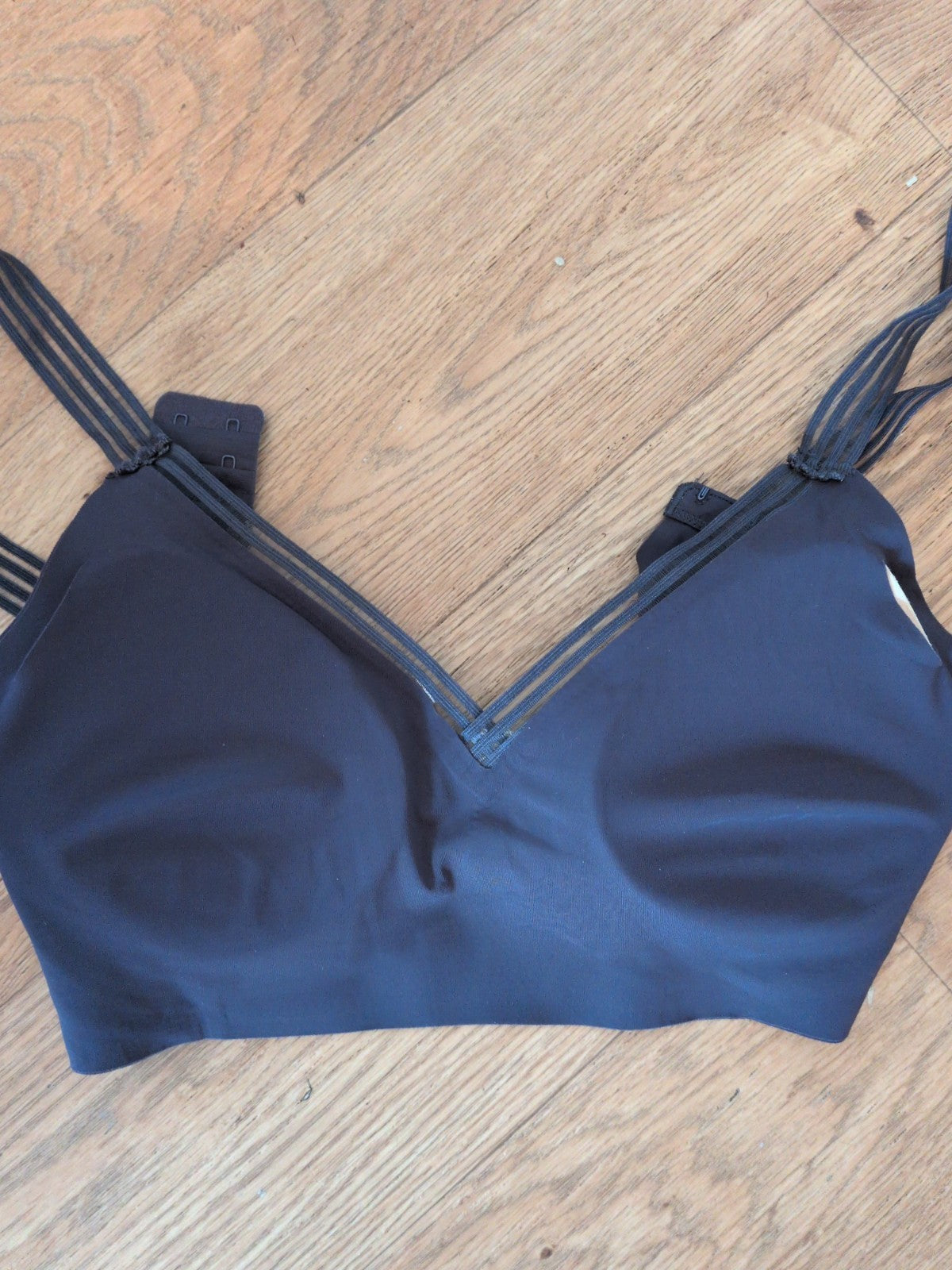 M Grey Seamless Padded Bra No Wires