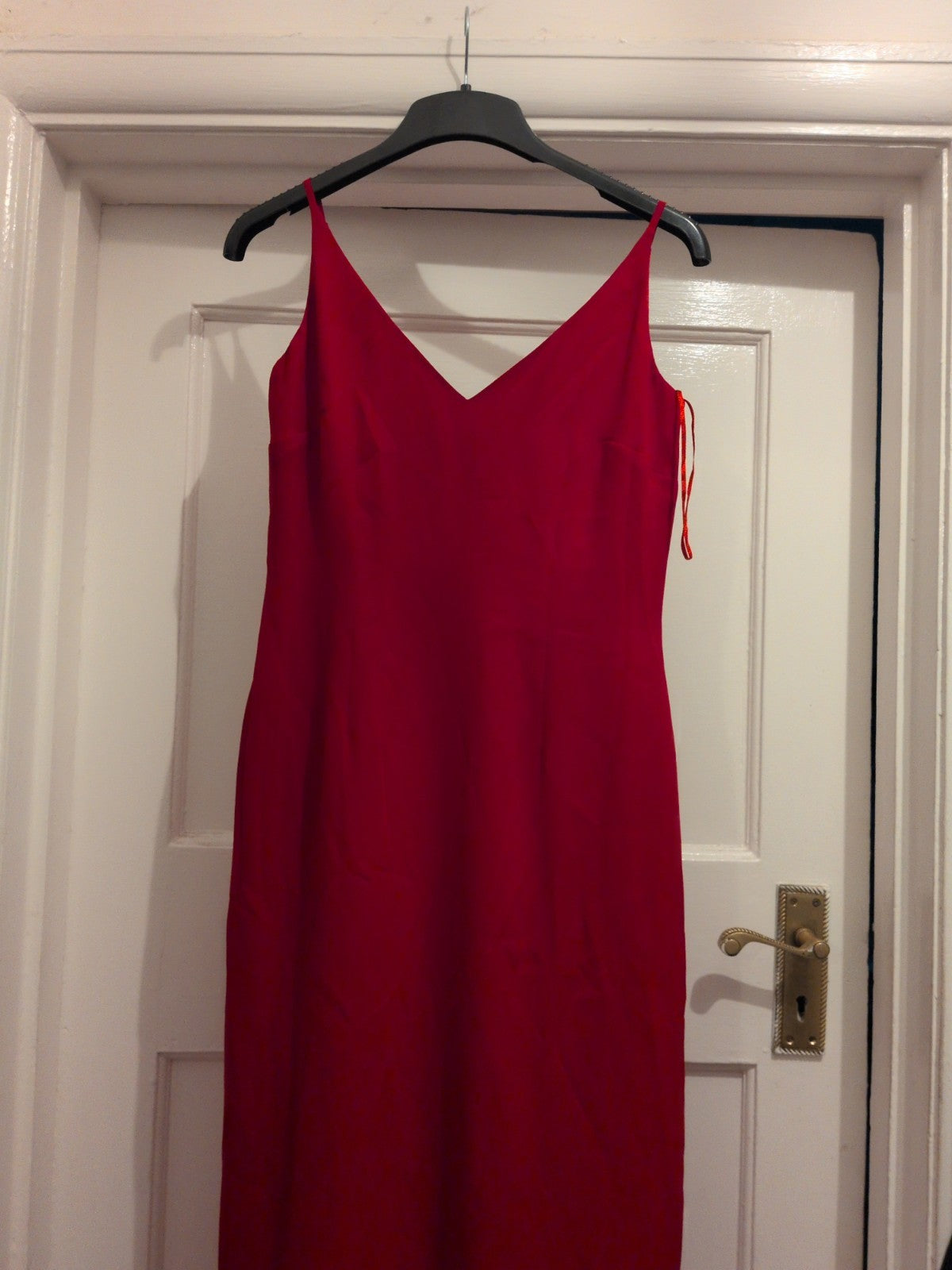 Next 8 Red Sleeveless Lined Dress