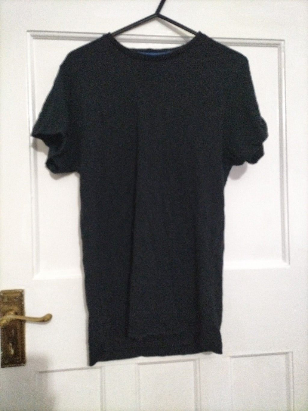 Men's Slim Fit Size Xs Black Short Sleeve Top