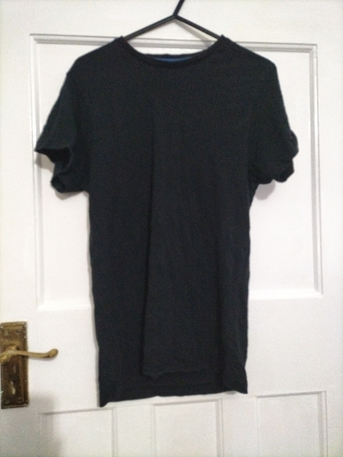 Men's Slim Fit Size Xs Black Short Sleeve Top