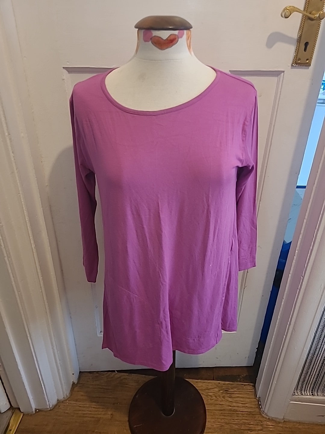 Ladies Masai Size XS Pink Long Sleeved Longline Blouse