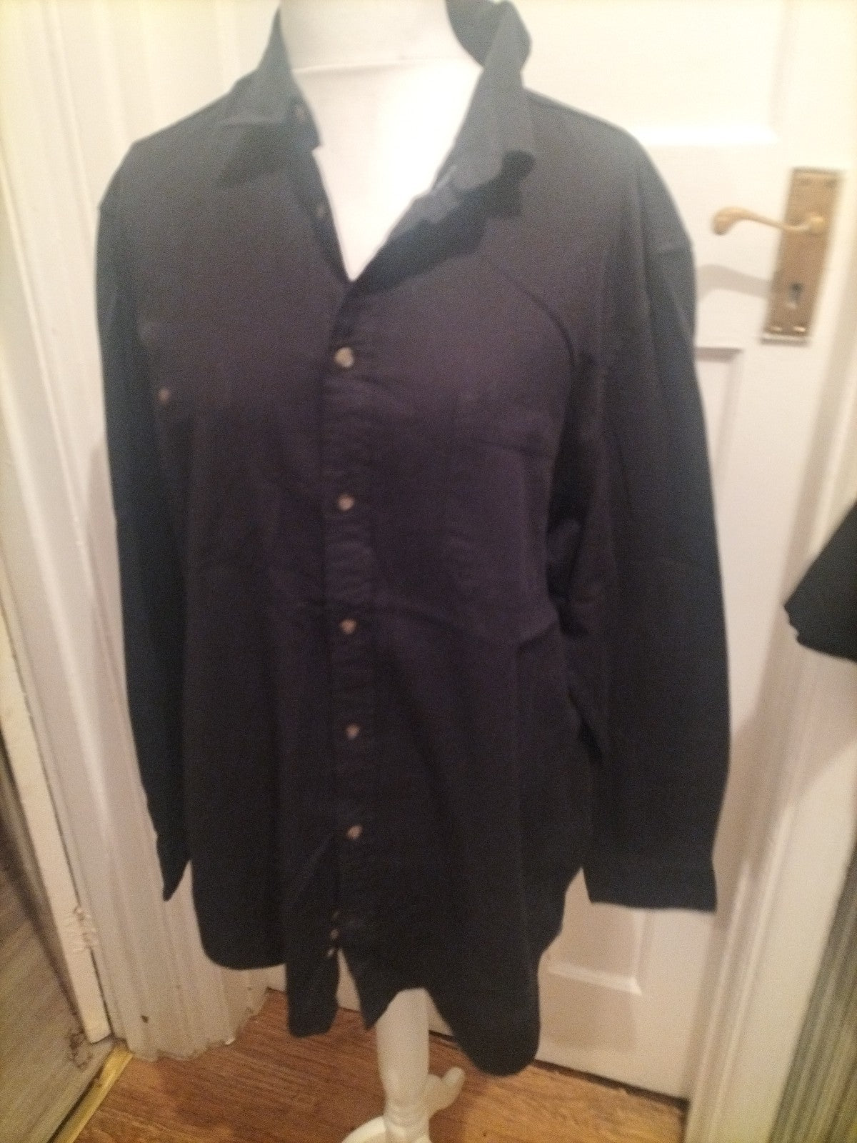 Mens Canda Size 2XL Black Long Sleeved Shirt