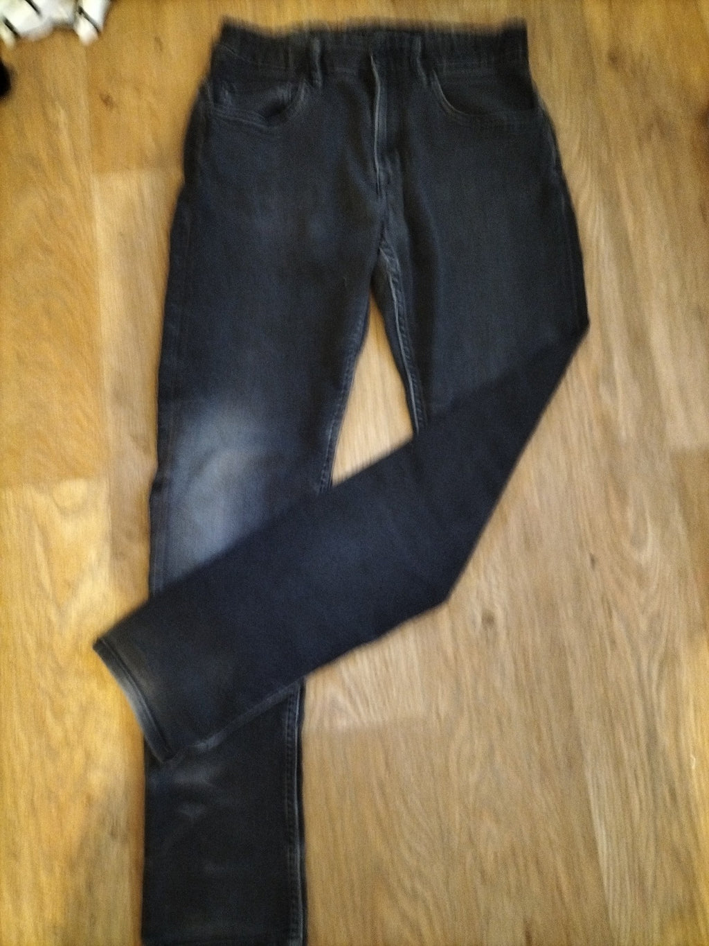 Unisex H&M Age 12-13 Years Grey Skinny Fit Jeans