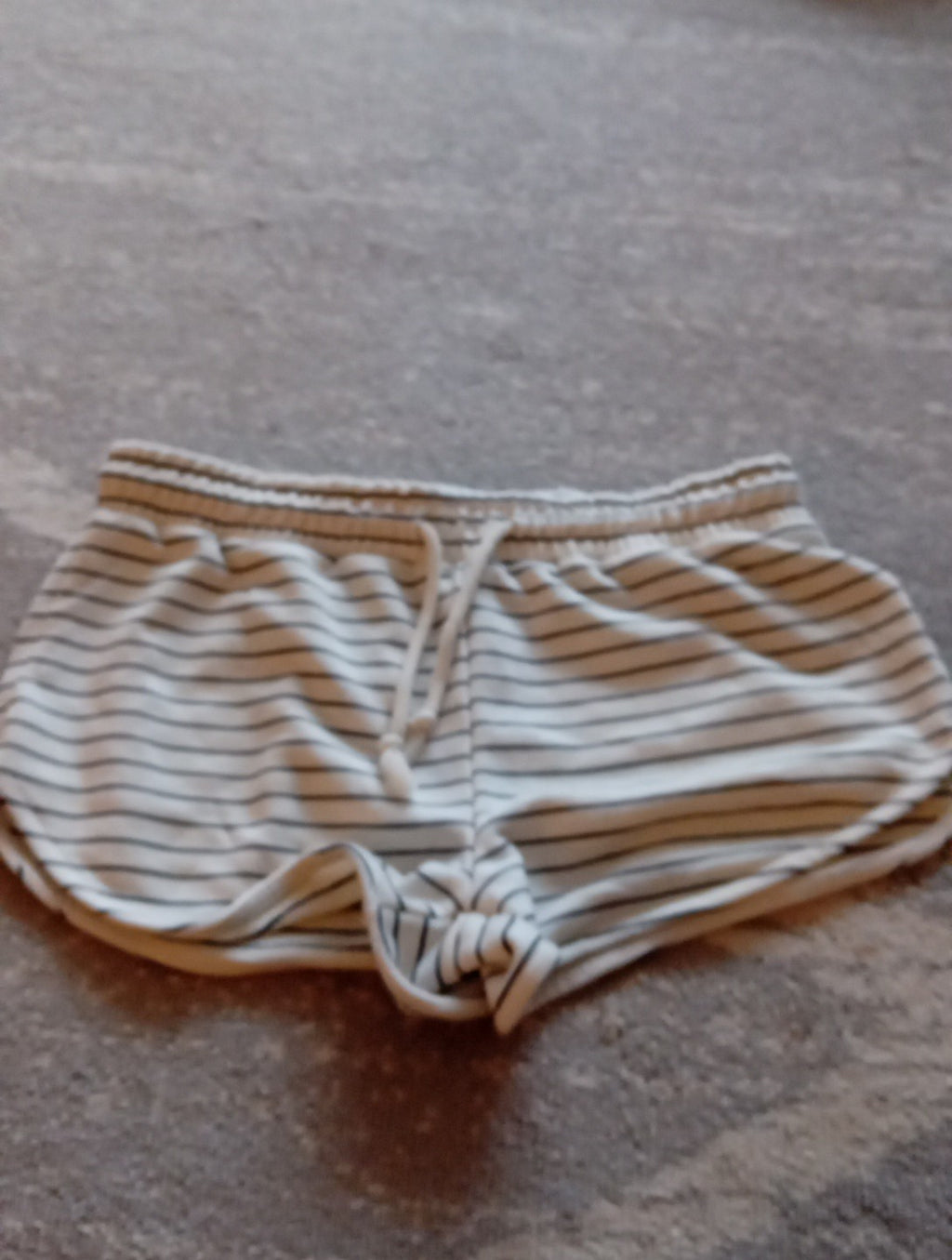 Ladies Shorts Striped Black/cream Size XS Primark