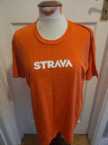 Mens American Apparel Size Large Orange Short Sleeved Tee
