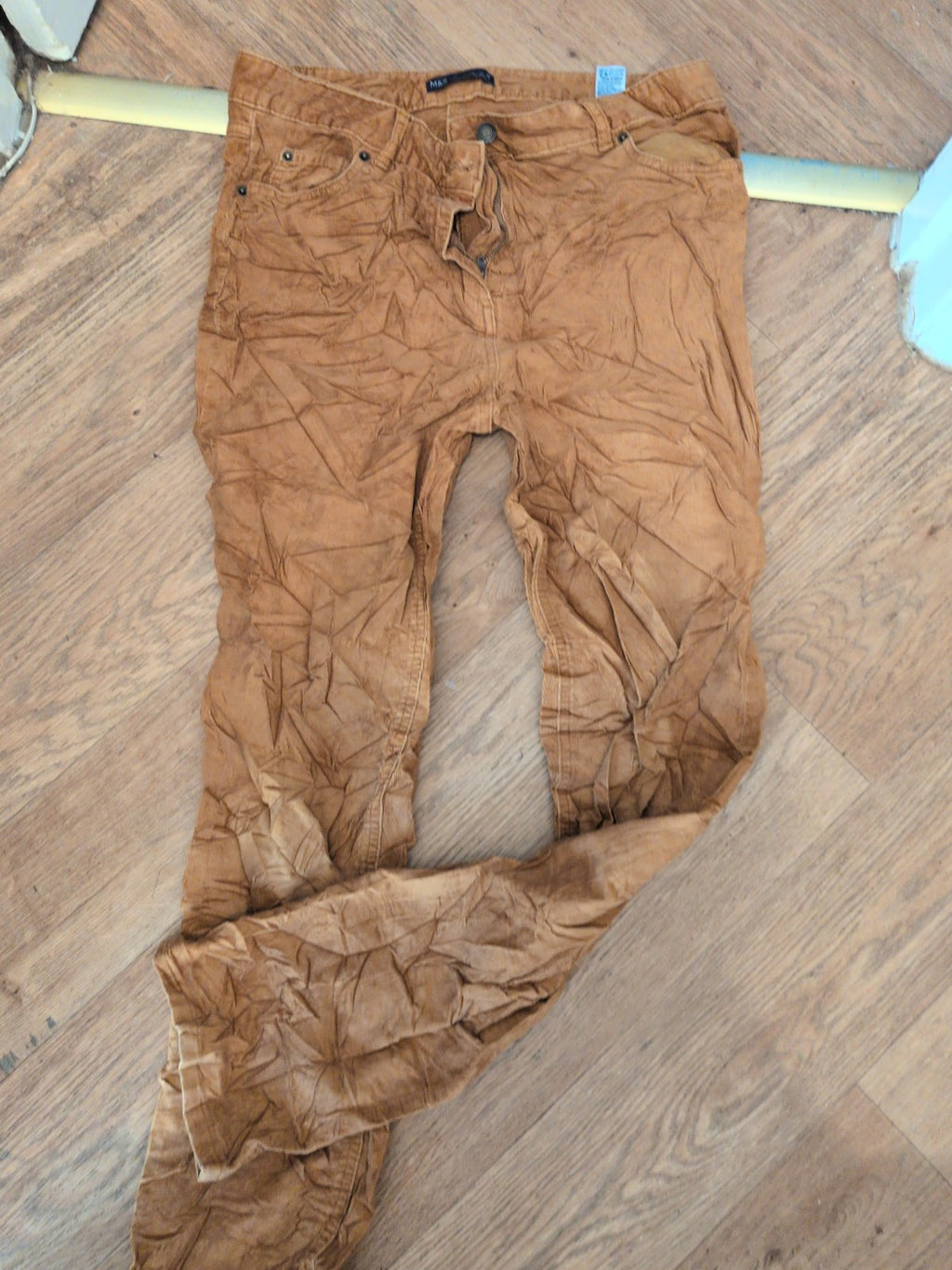 Marks And Spencer 14 Long Copper Trousers Chino