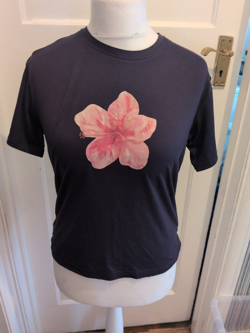 12 Years Girls Navy T-shirt With Flower