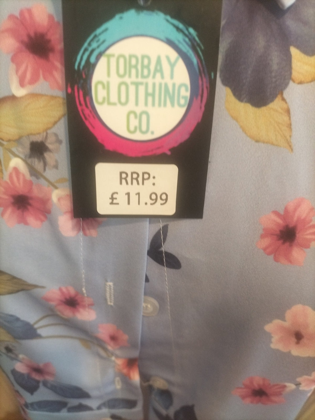 Brand new TorbayClothingCo Lilac Floral Short Sleeved A-line summer dress