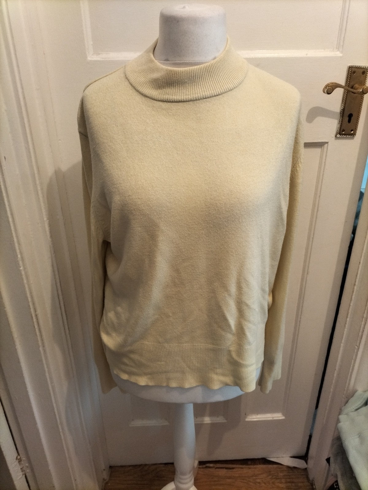 Papaya 22 Pale Yellow High Neck Jumper Mark On Front