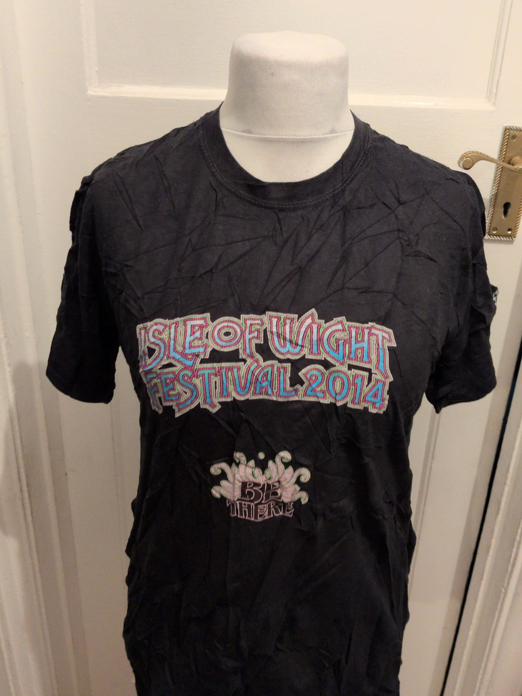 Gildan Large Black Isle Of Wight Festival Ladies T-shirt