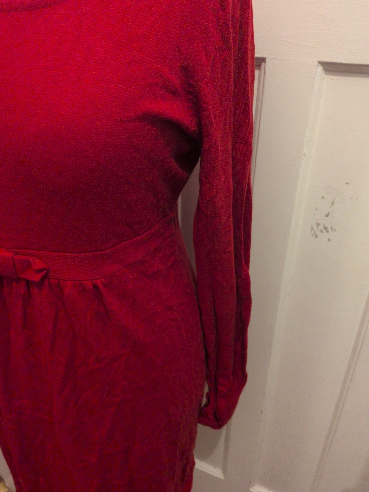 18-20 Red Long Sleeve Dress