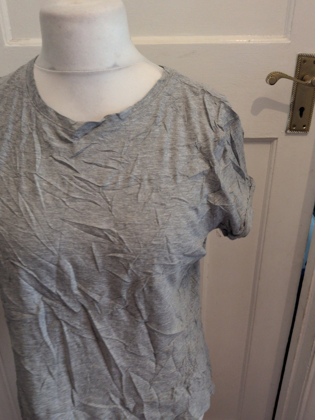 Peacocks 12 Plain Grey T-shirt Ladies Short Sleeve