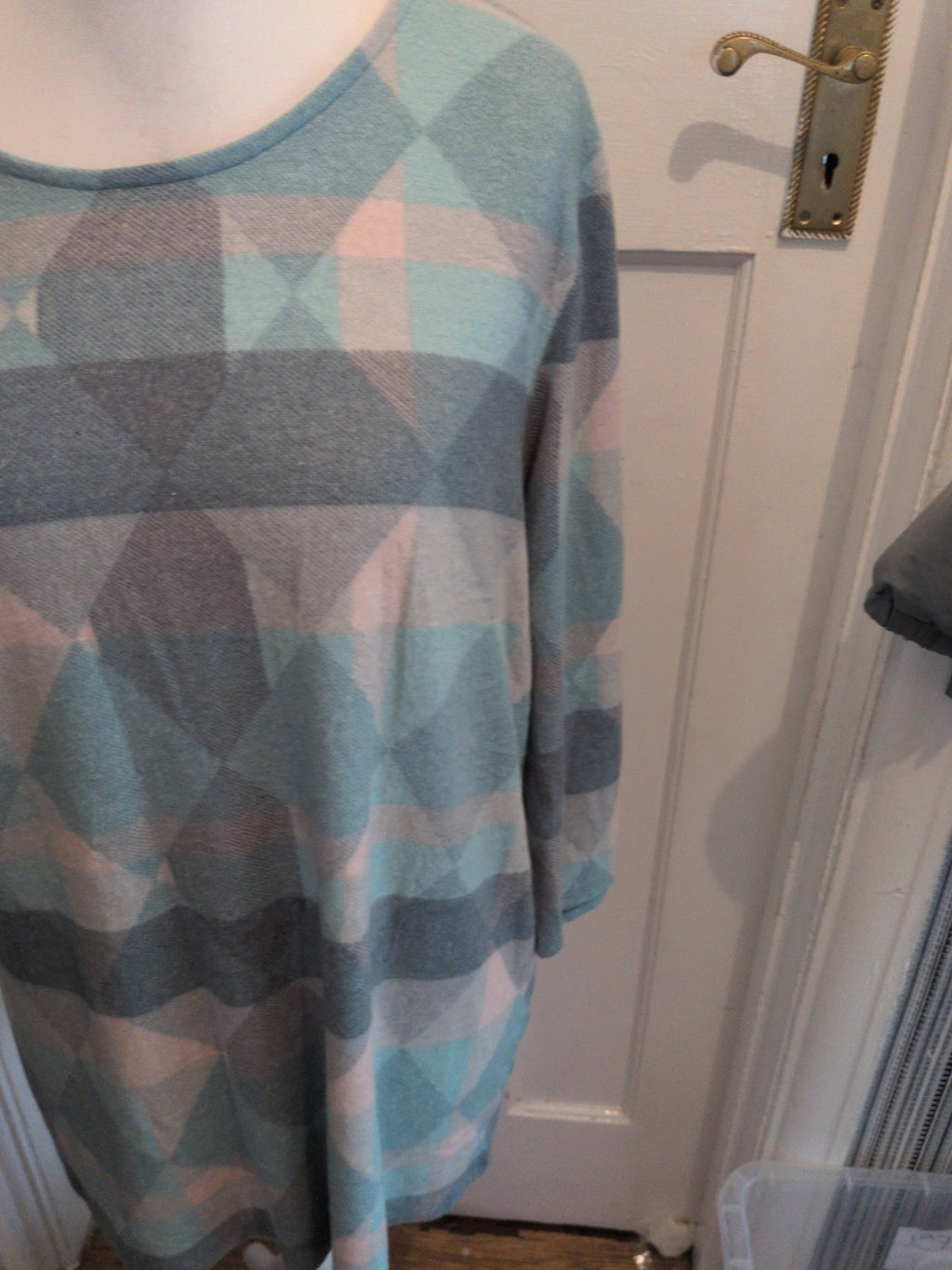 Bonmarche 20 Turquoise Teal Blue Long Sleeve Ultra Soft  Jumper