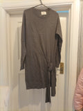 Ladies Papaya Size 10 Grey Long Sleeved Lightweight Jumper Dress