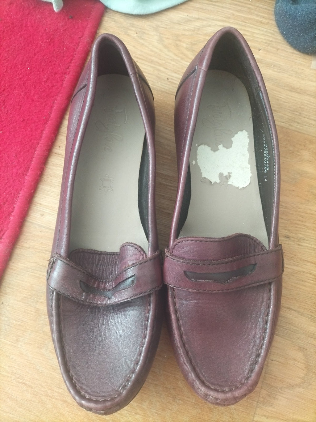 FootGlove UK 4 Purple Tiny Heel Shoes