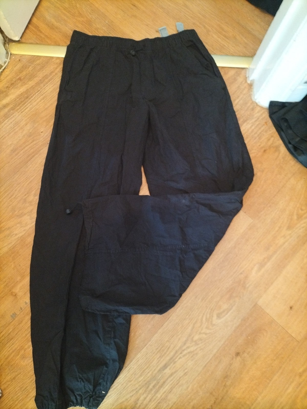 Zara Medium Black Shower Proof Trousers Elasticated