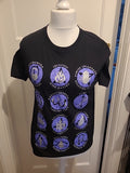 Brand New Ladies Gildan Size Medium Black Printed Short Sleeved Tshirt