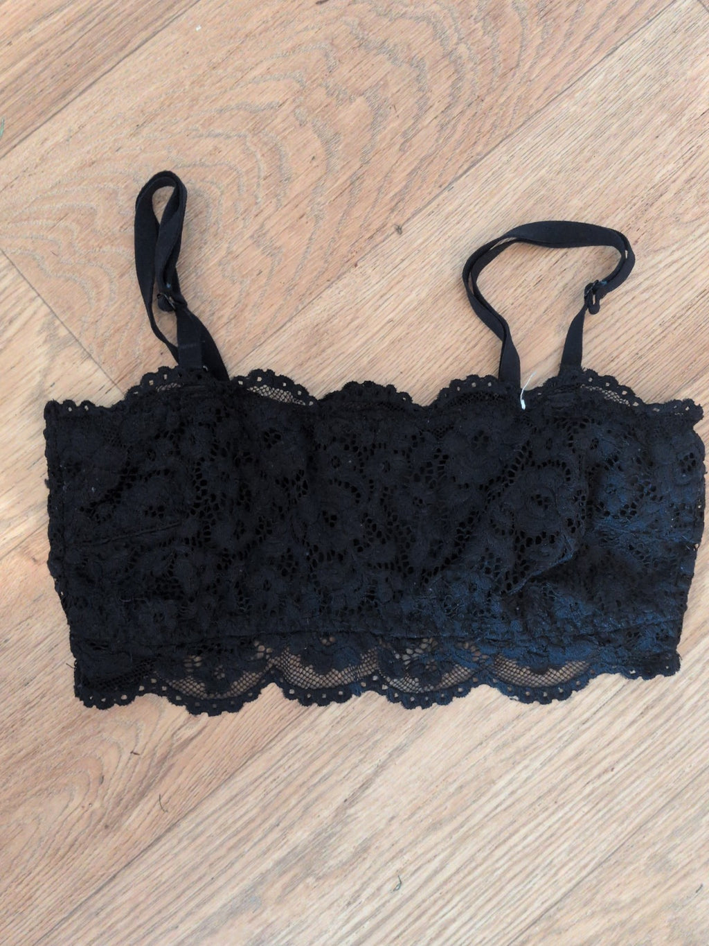 George Small Black Lace Bralette