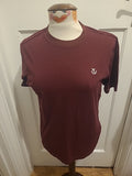 Mens Studio Size Small Burgundy Short Sleeved Pyjama Top