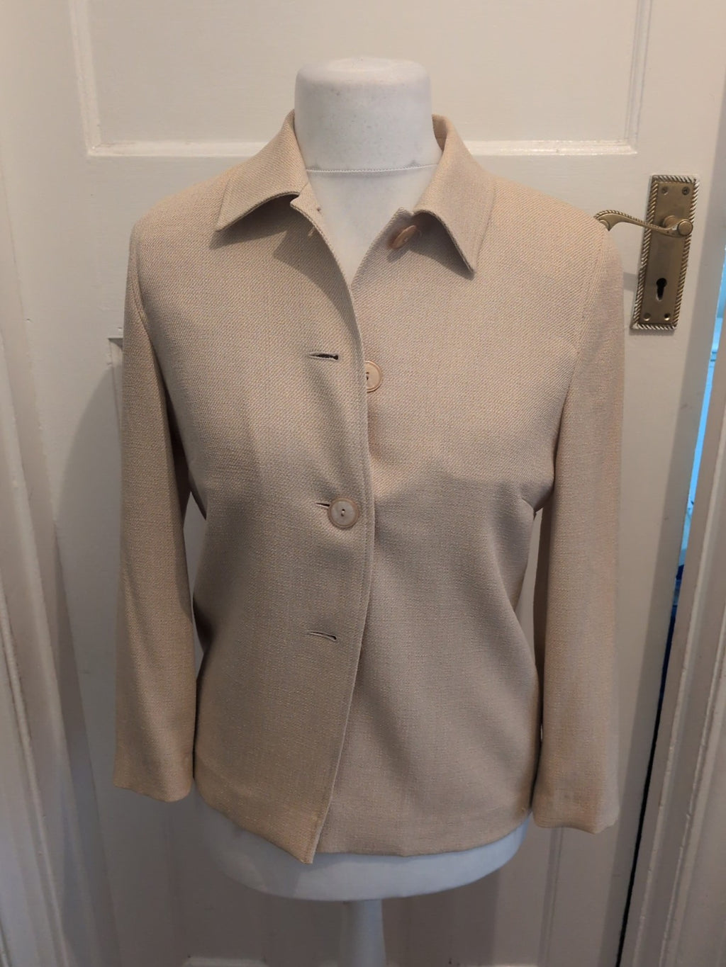 Ladies Gold By Micheal H 12 Sandy Lined Blazer