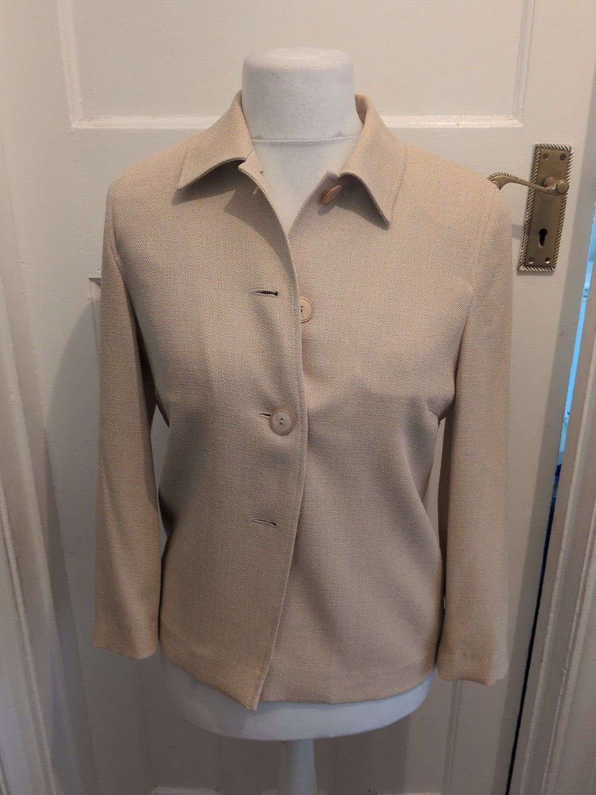 Ladies Gold By Micheal H 12 Sandy Lined Blazer