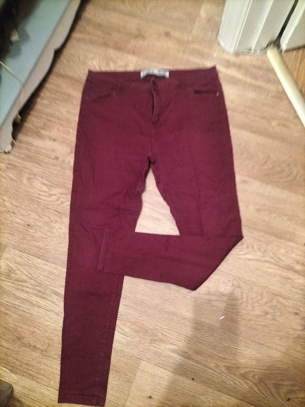 Ladies Denim+Co Size 16 Deep Purple Skinny Jeans