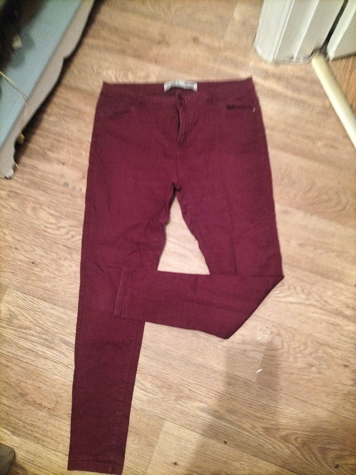 Ladies Denim+Co Size 16 Deep Purple Skinny Jeans