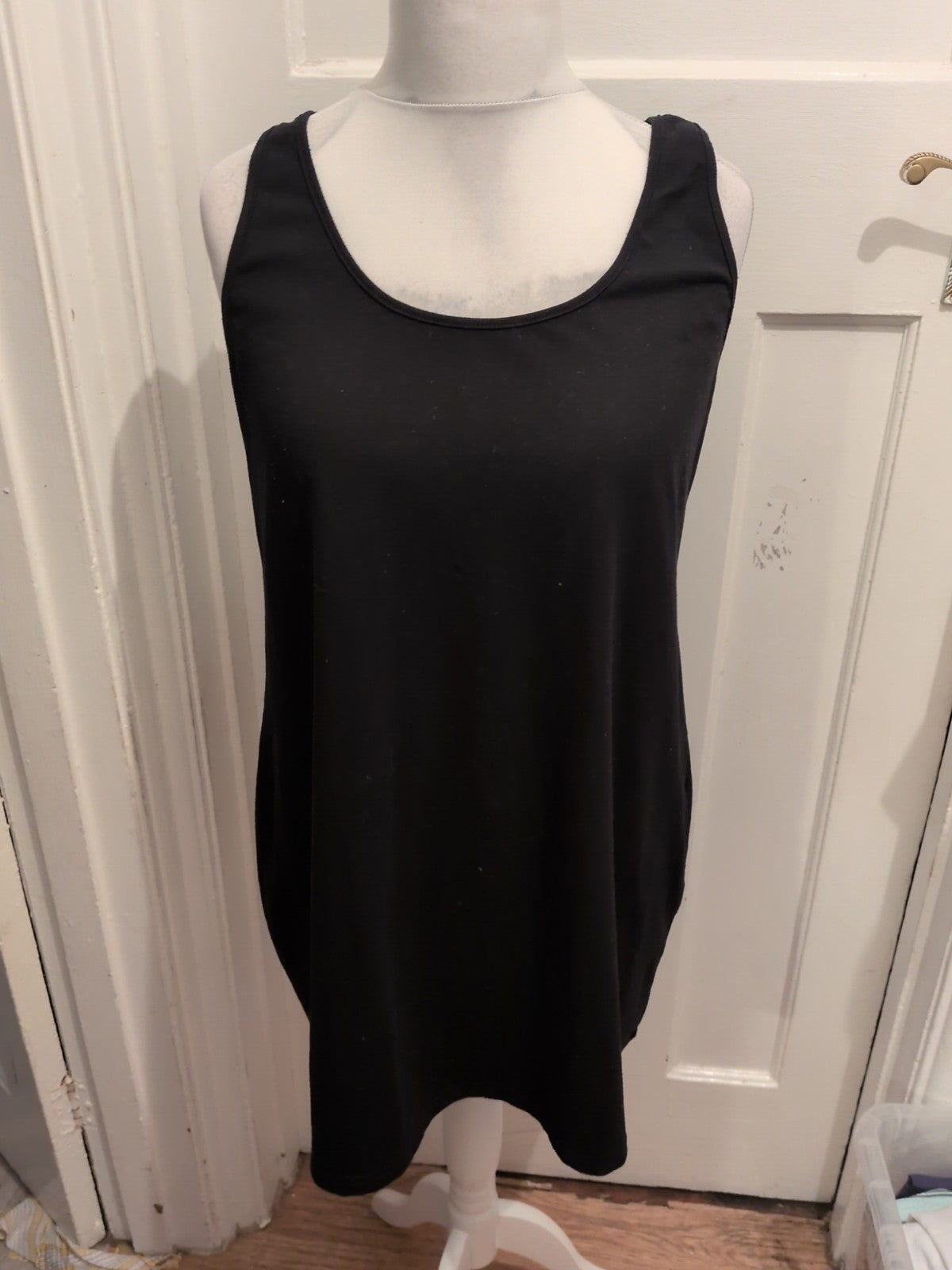 Shein Tall XL Black Longline Sleeveless Tank Top Vest