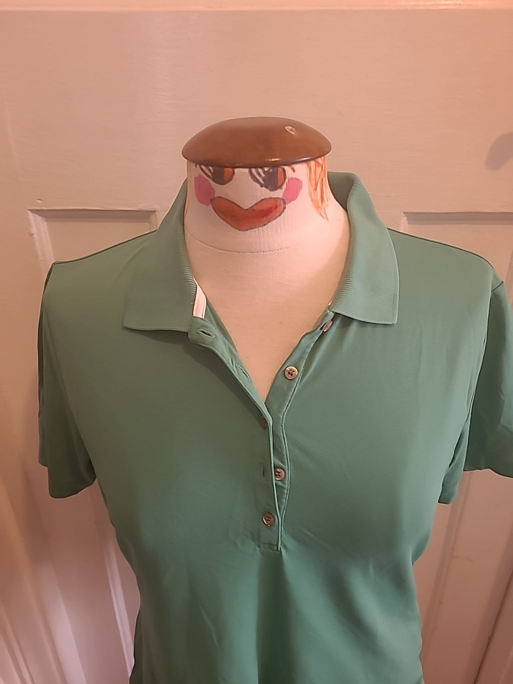 Ladies Brax Golf Size Small Green Short Sleeved Polo