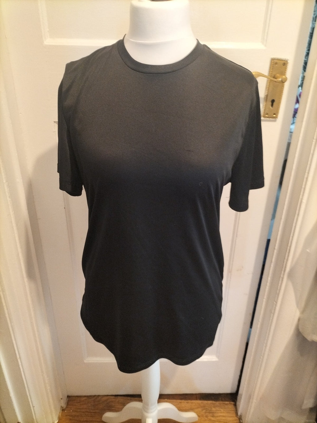 Unisex George Active Size Large Black Tshirt Short Sleeve
