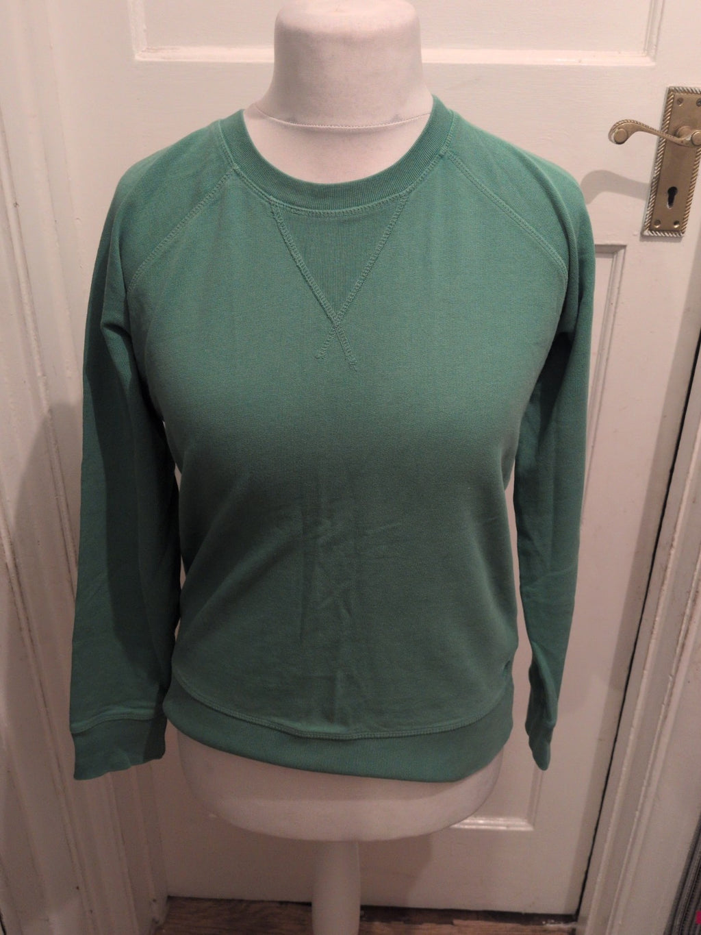 Ladies Crew Clothing Size 10 Green Pullover Jumper
