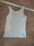 Evie 10-12 White Sleeveless Tank Rop