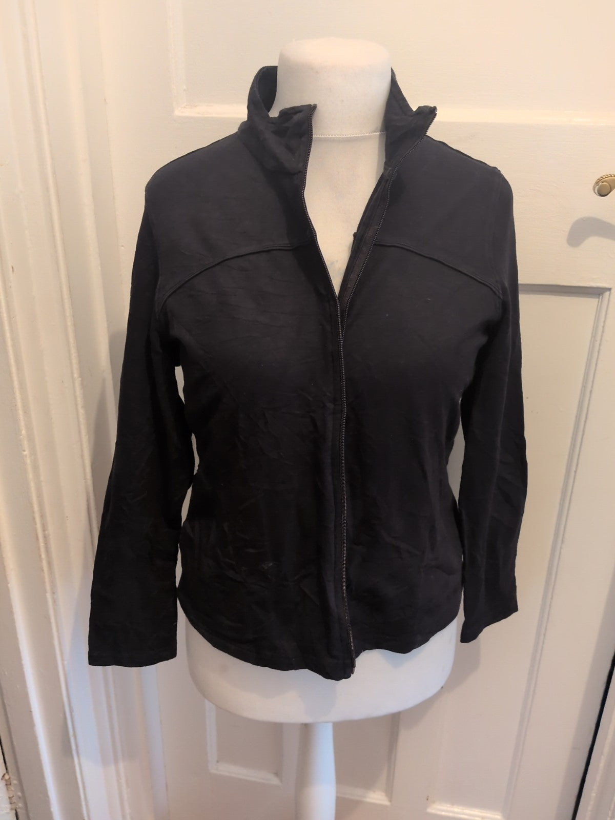Marks And Spencer 16 Black Full Zip Jacket