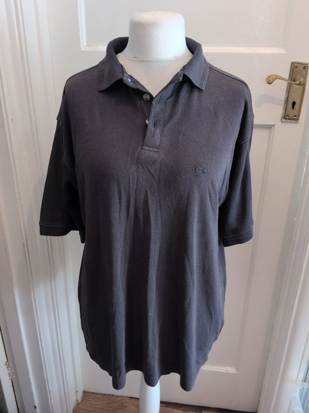 Dunlop Large Navy(Slightly Faded) Short Sleeve Polo